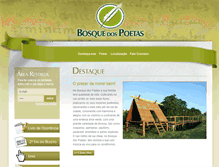 Tablet Screenshot of bosquepoetas.com.br